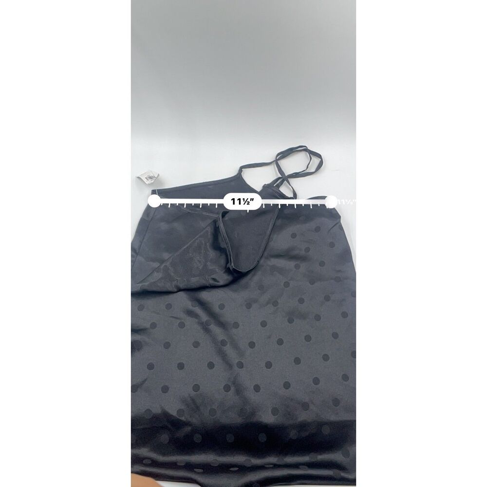 # Old Navy XXL NWT Polka-Dot Satin Jacquard Cami Tank Top - Charcoal Black